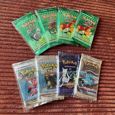 INSANE AQUOPOLIS BOOSTER GRAIL MYSTERY LOT X3 AUTHENTIC POKÈMON TCG BOOSTERS