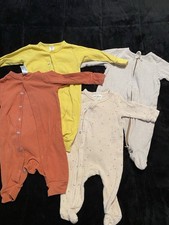 Lot Of 4 Infant Sleepers Various Brands Size 0-3 Months