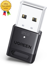 USB Bluetooth Adapter for PC, Bluetooth 6.0 Dongle Receiver EDR BLE, Plug Pl