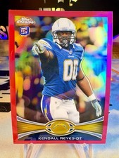 2012 Kendall Reyes Topps Chrome Pink Refractor /399 Rookie Card #116 Chargers. rookie card picture
