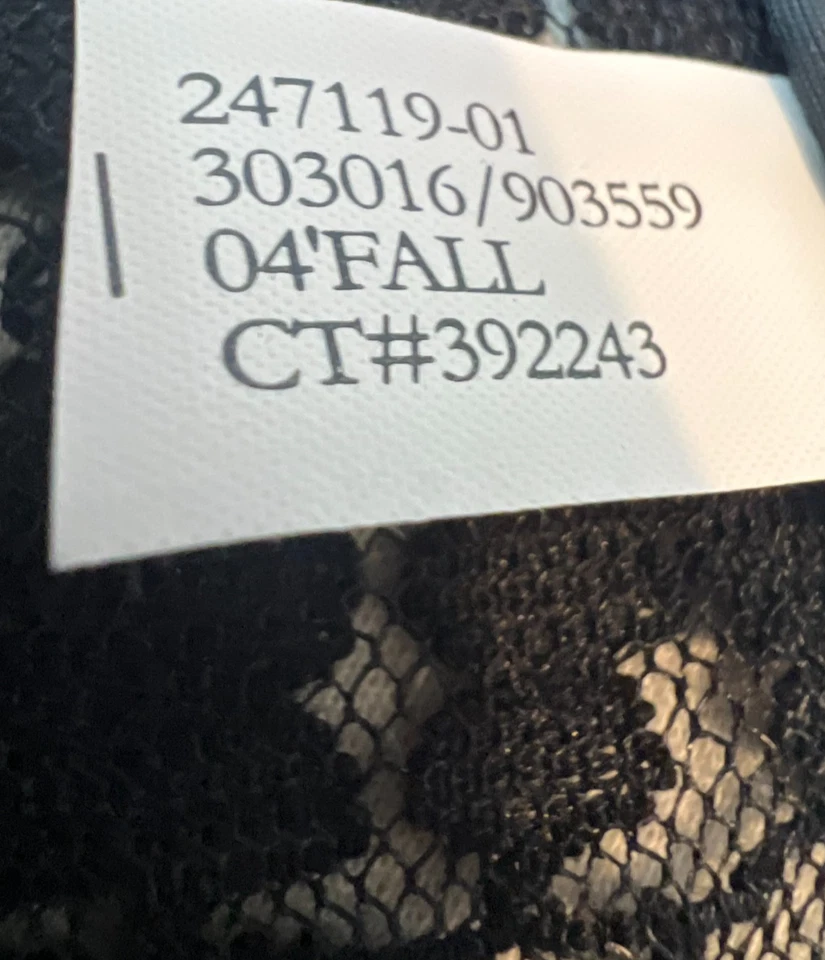 Banana Republic 婴儿娃娃衬衫花边 Y2K Whimsigoth 尺寸小号性感透明黑色 — 第 4/4 张图片