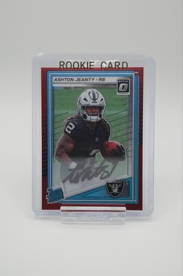 2025 Panini Donruss Optic - #202 Ashton Jeanty (RC) Red Star Auto /50 - Raiders