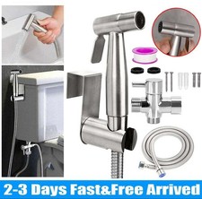 Stainless Steel Handheld Douche Bidet Toilet Spray Shower Shattaf Diverter Kit