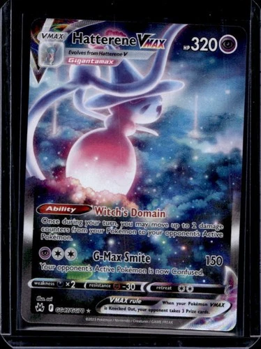 2023 Pokemon SWSH Crown Zenith Hatterene VMAX Galarian Gallery #GG47/GG70
