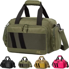 Range Bag - Tactical Gun Bag for Handguns, Pistols and Ammo. Padded Shooting Duf