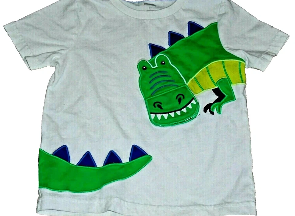 Conjunto de conjunto de camisa de dinosaurio y jersey verde forrado 8P GYMBOREE talla 3T Foto 4 de 4