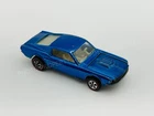 Hot Wheels Redline CUSTOM MUSTANG Blue US White Interior Very Nice !!!