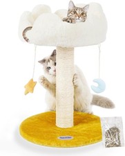 Happi N Pets Cloud Cat Tree, Scratching 22 with Post, White