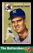 1954 Topps #205 Johnny Sain VGEX X3813736