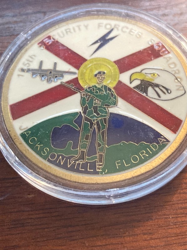 CHALLENGE COIN AIR NATIONAL GUARD JACKSONVILLE FL