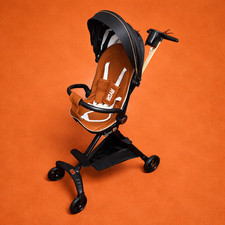 Image of RYDR Baby Pushchair with 360° Rotating Seat Foldable Compact Travel Buggy Pram