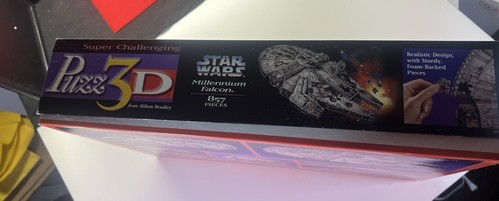 Star Wars Millennium Falcon 3D puzz857pc MILTON BRADLEY 1995 Open Box Sealed Bag - Picture 4 of 4