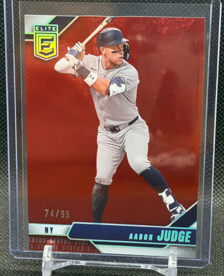 Aaron Judge 2026 Donruss Elite Status Red #74/99 - Yankees