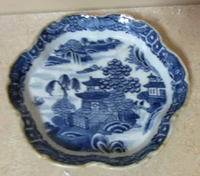 Fine Porcelain 5"  Blue Canton Tea Tile Coaster Trivet My Collection