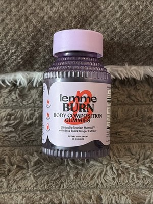 Lemme Burn: Body Composition Gummies 60Ct - B6 & Black Ginger - 12/27