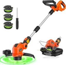 Cordless String Trimmer Compatible for Milwaukee M18 18V Battery,Garden Lawn Edg