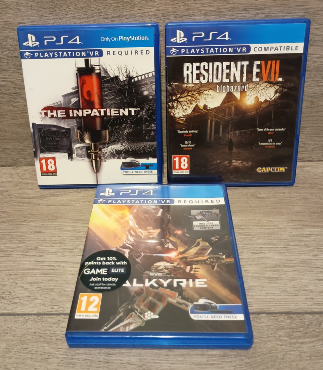 The Inpatient Resident Evil Biohazard Eve Valkyrie VR Required Playstation 4 PS4