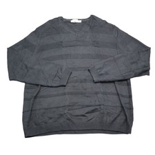 Calvin Klein Shirt Mens 2XL Black Casual Pullover V Neck Sweater Sweatshirt Golf