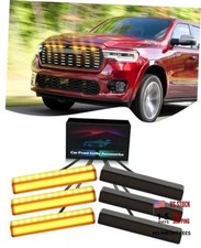 6Pcs LED Grill Light for 2023 2024 2025 Dodge Ram 1500 2500 3500 Raptor Yellow