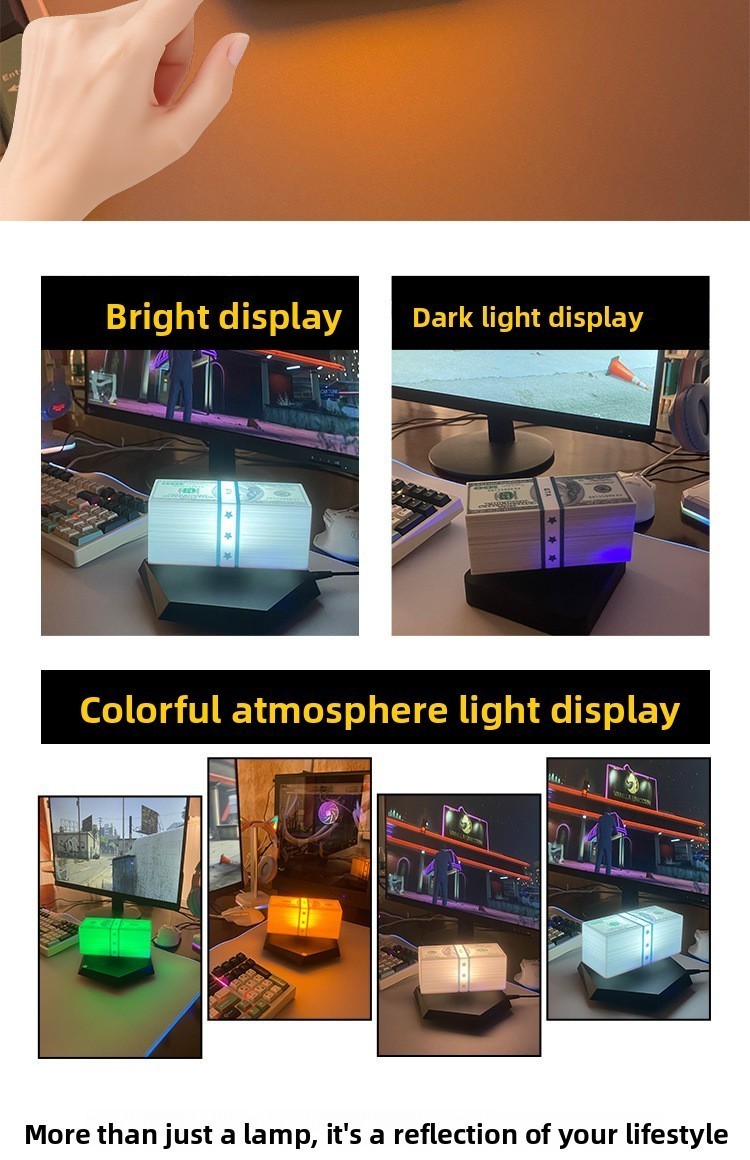 Magnetic Levitating Dollar LED Night Light GTA Money Floating
