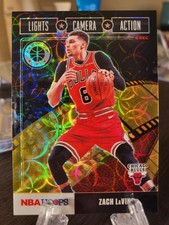 2019-20 Panini Hoops Premium Stock Zach LaVine #/10 Lights Camera Action Gold