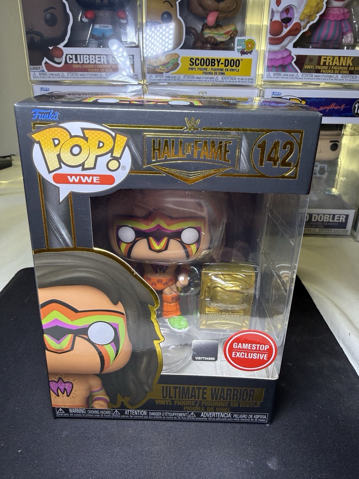FUNKO POP WWE HALL OF FAME ULTIMATE WARRIOR #142 GAMESTOP EX