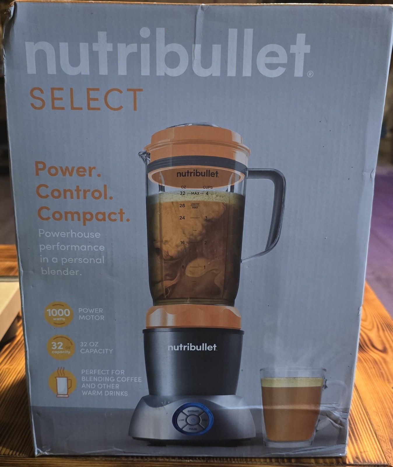 Nutribullet SELECT 1000 Watt Blender / 32oz Hot or Cold Food