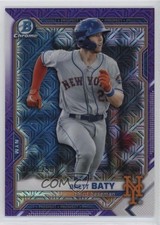 2021 Bowman Chrome Prospects Mega Box Purple Mojo Refractor /250 Brett Baty 0fv4