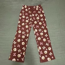 Strawberry Shortcake Womens Lounge Pajama Sleep Pant Pockets Medium Pink Red