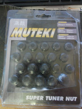 New Muteki 41886 B M12xp1.50 Closed End Super Tuner Lug Nut 20 Pack Black New Muteki 41886 B M12xp1.50 Closed End Super Tuner Lug Nut 20 Pack Black