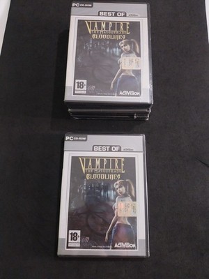 VAMPIRE THE MASQUERADE BLOODLINES PC CD-ROM Italienisch Neu Versiegelt Selten