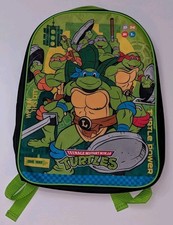 Teenage Mutant Ninja Turtles School Backpack Book Bag TMNT 16" New Unused 