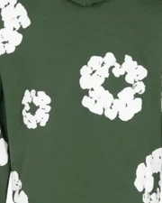 The Cotton Wreath Green Denim Tears Hoodie Size Large NWT