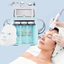 7IN1 Facial Water Dermabrasion Deep Cleansing Skin Beauty Machine With LED Mask
