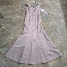 Belsoie NWT Grecian Ivory Womens Formal Gown Size 12 Color Sandbar