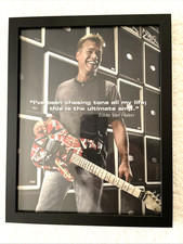 Eddie Van Halen Chasing Tone Framed Picture 8.5x11 Collectible Memorabilia Gift