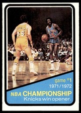 1972-73 Topps #154 NBA CHAMPIONSHIP GM 1   Earl Monroe  Goodrich  EXMT-NM