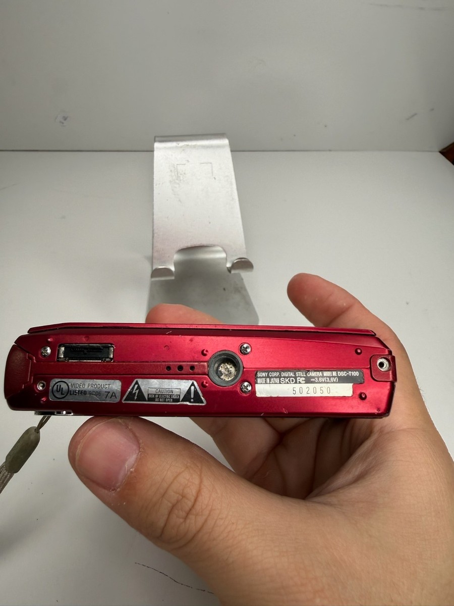 【動作確認済み】SONY DSC-T100 コンデジ　ピンク　本体 #50409 Sony Cyber-shot DSC-T100 8.1MP Digital Camera - Silver for sale