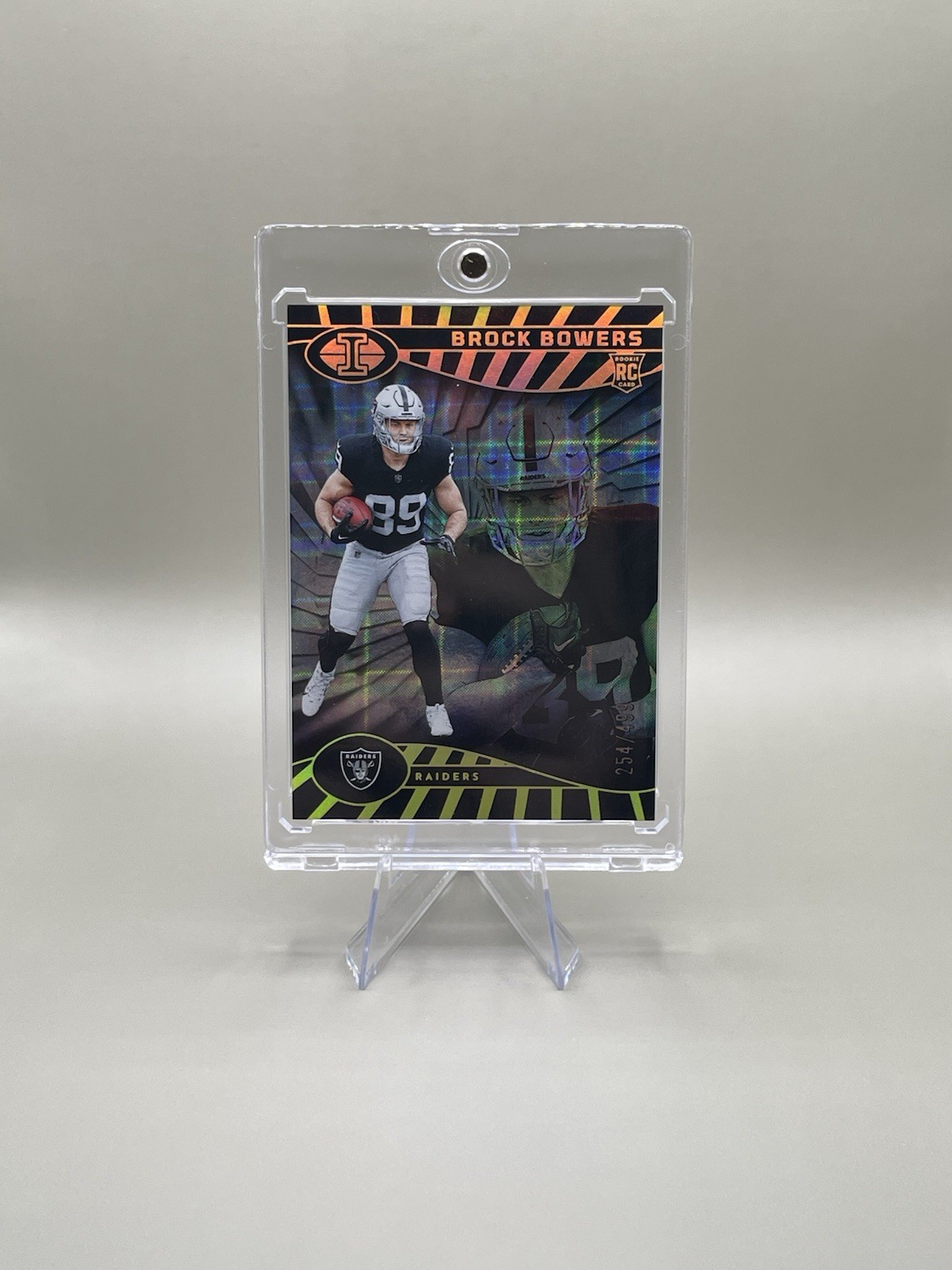 2024 Panini Illusions - Brock Bowers #47 Trophy Collection Mirrored /499 (RC)