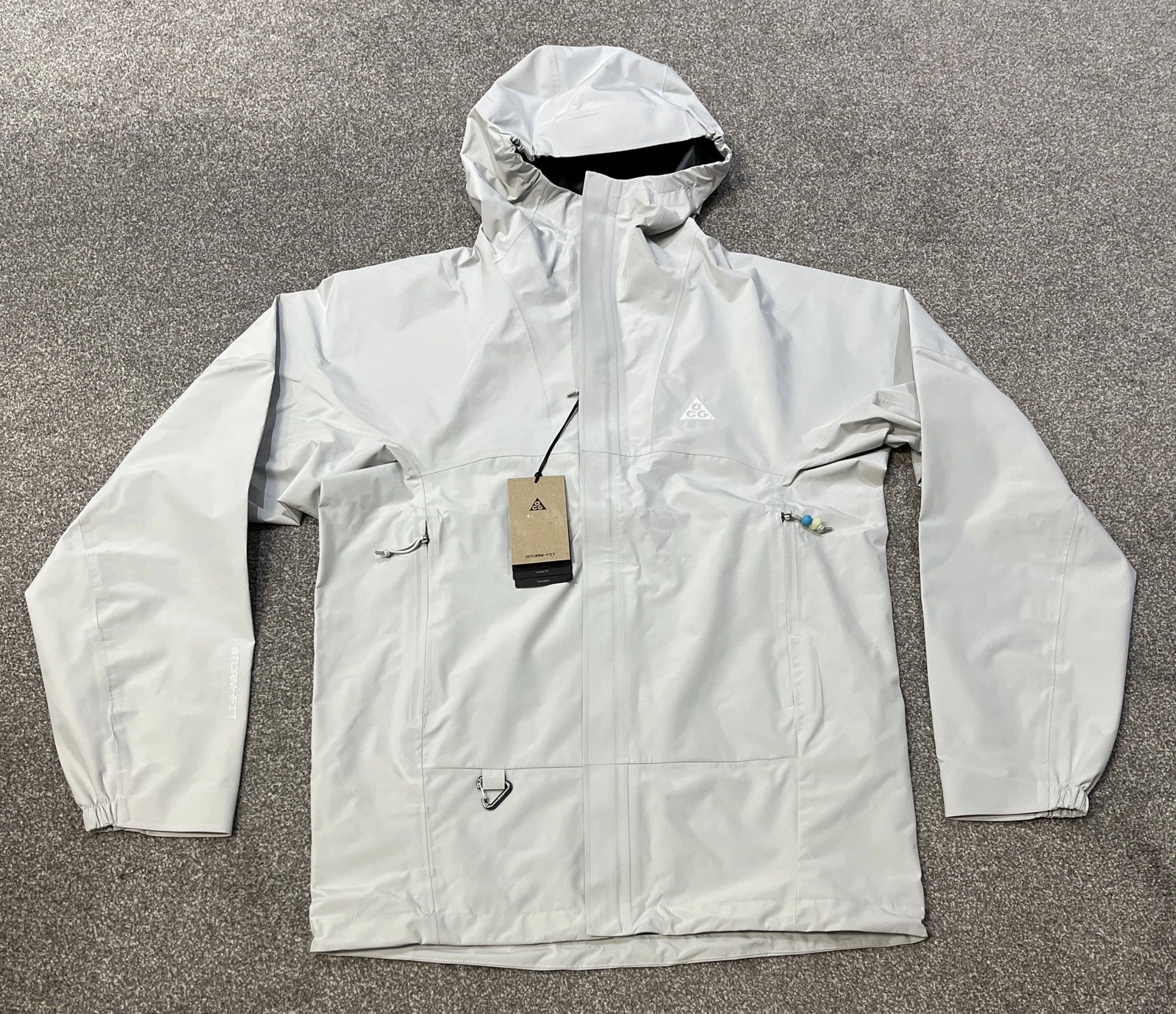 Nike ACG Storm-Fit Cascade Rains Jacket Photon Dust - RRP:£175 - DV9415 025 - XS