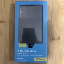 Small Portable Charger Power Bank 20W Fast Charge 50000mAh iPhone/Samsung Black