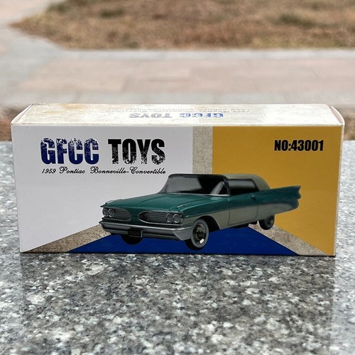 GFCC 1/43 Sale Pontiac Bonneville 1959 Dark Blue Diecast Car Model Toy Gift - Picture 5 of 5