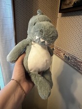 Carters Just One You Dinosaur Plush Green Cream Baby Lovey Toy