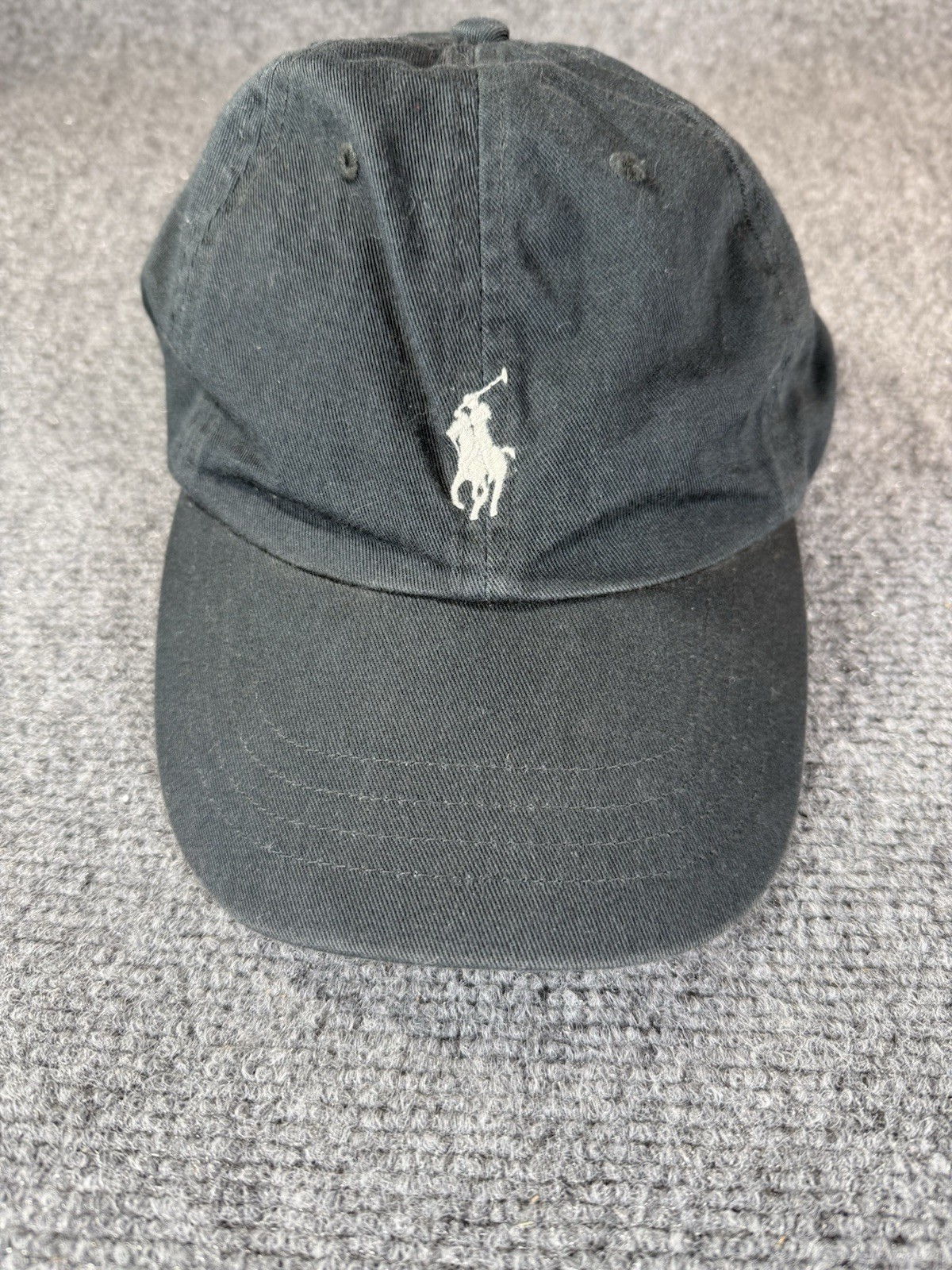 Polo Ralph Lauren Twill Signature berretto a sfera blu strapback pony