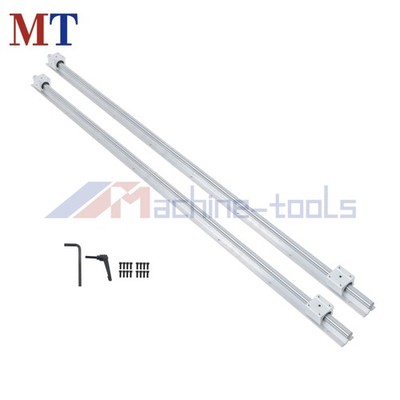 2 pack SBR20 1500mm Linear rail + 4 piece SBR20UU Brass Router Block Bearing
