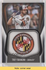 2020 Topps Jersey Sleeve Black 46/149 Trey Mancini #JJSP-TM Jumbo Patch READ 6ns