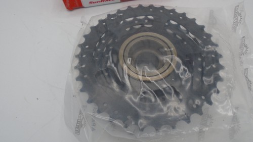 SunRace MFM300-7 Speed 14-34T Black Freewheel Cassette Sprocket for 7 Speeds, Sp - Picture 3 of 4