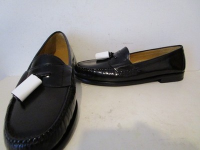 Cole Haan Men’s Black Leather Pinch Tassel Slip On Loafer Size 11.5 s-l400.jpg main image 2