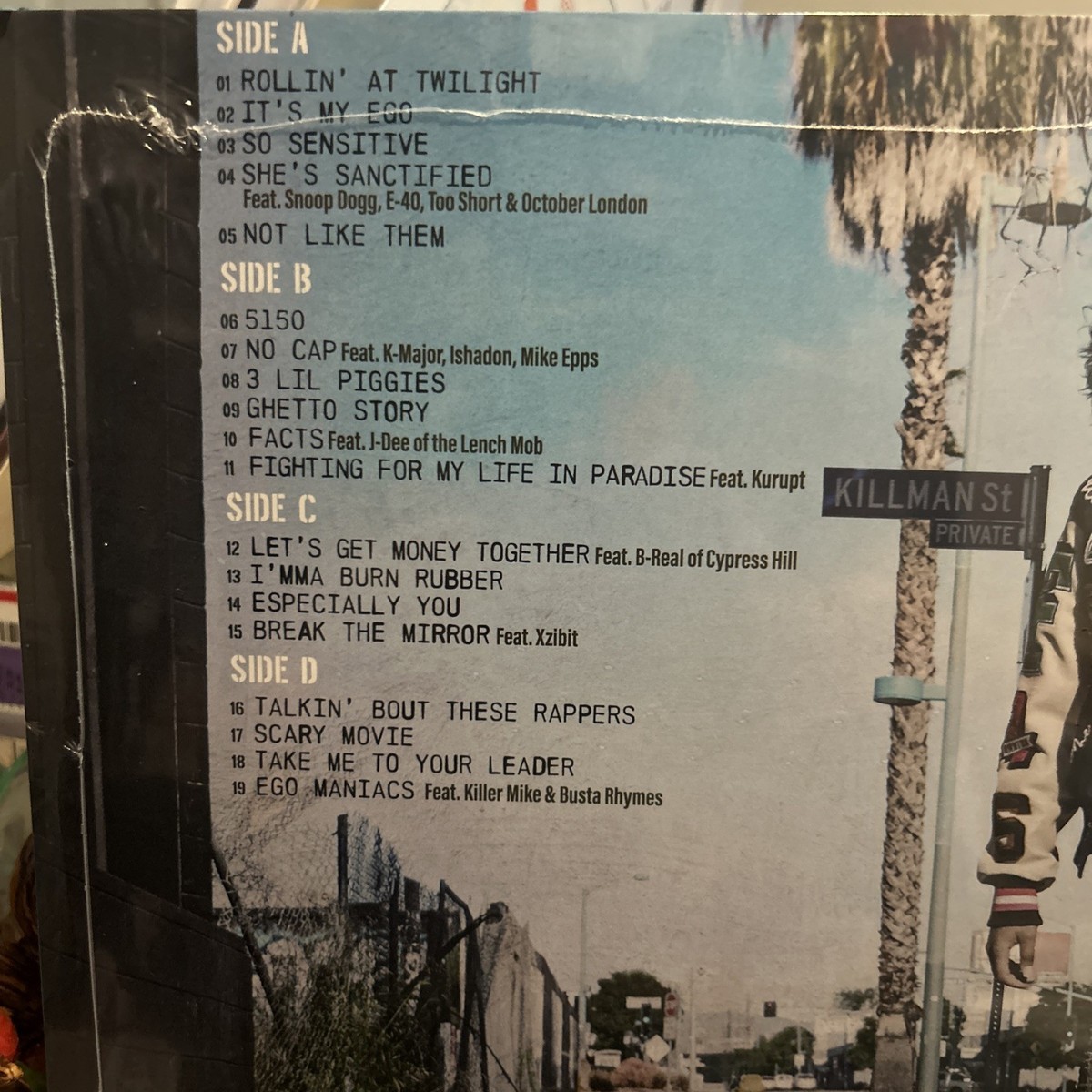 ICE CUBE ‎ - MAN DOWN - Signed/Autographed 2 Vinyl LP - FIRST /1st