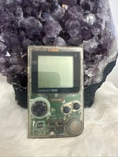 Nintendo Game Boy Pocket Clear Tested Console Only MGB-001 Transparent READ